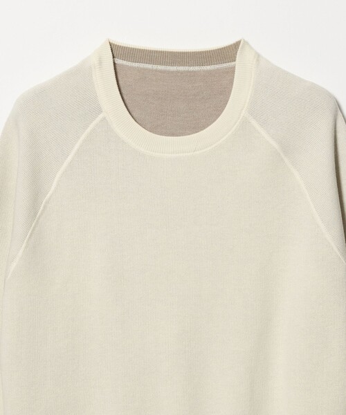 A DAY IN THE LIFE UNITED ARROWS(アデイインザライフユナイテッドアローズ)の「スウェットライク リバーシブルニット ‐ウォッシャブル‐<A DAY IN THE LIFE>(ニット/セーター・レディース・オフホワイト/ダークブラウン/コバルトブルー/ライム・FREE)」の15枚目の写真