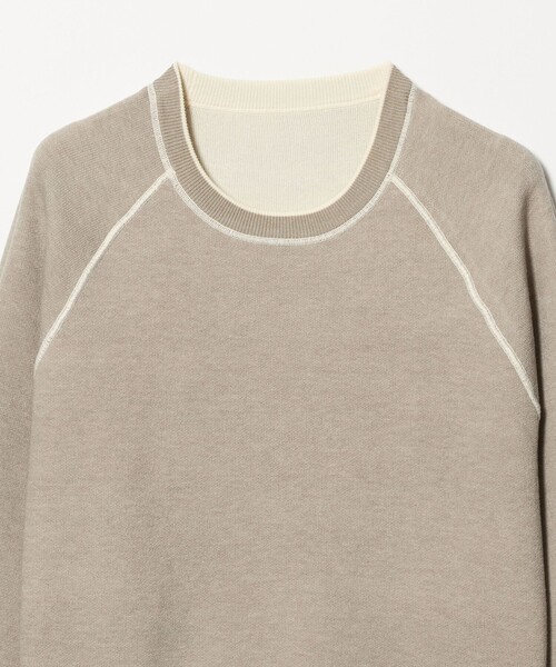 A DAY IN THE LIFE UNITED ARROWS(アデイインザライフユナイテッドアローズ)の「スウェットライク リバーシブルニット ‐ウォッシャブル‐<A DAY IN THE LIFE>(ニット/セーター・レディース・オフホワイト/ダークブラウン/コバルトブルー/ライム・FREE)」の18枚目の写真