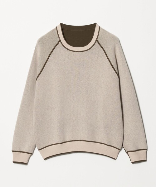 A DAY IN THE LIFE UNITED ARROWS(アデイインザライフユナイテッドアローズ)の「スウェットライク リバーシブルニット ‐ウォッシャブル‐<A DAY IN THE LIFE>(ニット/セーター・レディース・オフホワイト/ダークブラウン/コバルトブルー/ライム・FREE)」の22枚目の写真