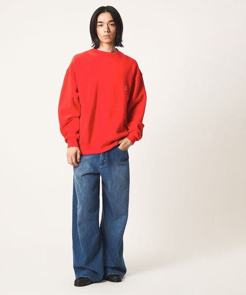 CITEN(シテン)の「<CITEN>ヒュージリバーススウェットシャツSC(スウェット・メンズ・レッド/ブラック・L/M/S)」の2枚目の写真