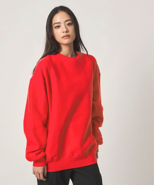 CITEN(シテン)の「<CITEN>ヒュージリバーススウェットシャツSC(スウェット・メンズ・レッド/ブラック・L/M/S)」の6枚目の写真