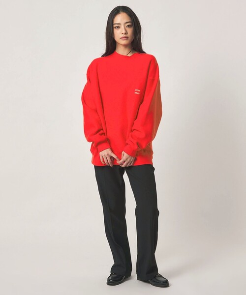 CITEN(シテン)の「<CITEN>ヒュージリバーススウェットシャツSC(スウェット・メンズ・レッド/ブラック・L/M/S)」の7枚目の写真