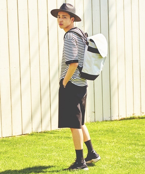 WEGO（ウィゴー）の「WEGO/チノワイドショーツ（チノパンツ・メンズ・ブラック/ホワイト/ベージュ・LARGE/MEDIUM）」の13枚目の写真