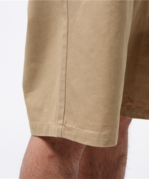 WEGO（ウィゴー）の「WEGO/チノワイドショーツ（チノパンツ・メンズ・ブラック/ホワイト/ベージュ・LARGE/MEDIUM）」の11枚目の写真