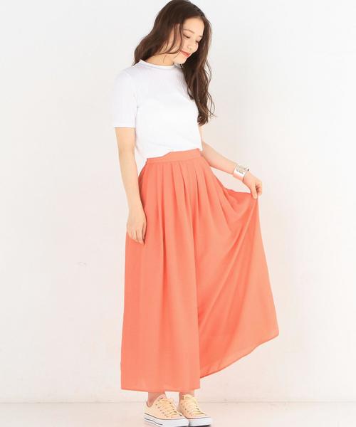 Another Edition（アナザーエディション）の「エアリーボイルタックパンツ/AEBC AIRY　ボイル タック PT◆（その他パンツ・レディース・ホワイト/ブラック/シャーベット・FREE）」の8枚目の写真