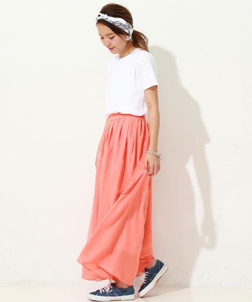 Another Edition（アナザーエディション）の「エアリーボイルタックパンツ/AEBC AIRY　ボイル タック PT◆（その他パンツ・レディース・ホワイト/ブラック/シャーベット・FREE）」の17枚目の写真