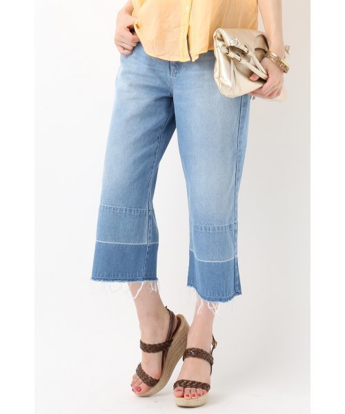 Spick & Span(スピックアンドスパン)の「オールドデニムクロップド◆(デニムパンツ・レディース・ブルー/サックスブルー・38/36/40)」の1枚目の写真