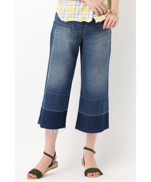 Spick & Span(スピックアンドスパン)の「オールドデニムクロップド◆(デニムパンツ・レディース・ブルー/サックスブルー・38/36/40)」の5枚目の写真