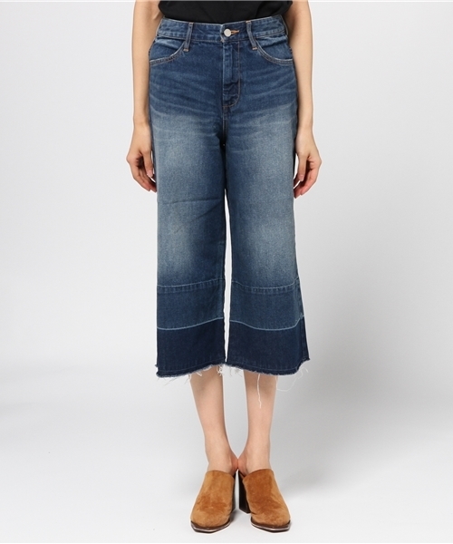 Spick & Span(スピックアンドスパン)の「オールドデニムクロップド◆(デニムパンツ・レディース・ブルー/サックスブルー・38/36/40)」の16枚目の写真