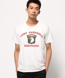 CREW NECKVintage-Style print S/S クルーネック ビンテージ風プリントTシャツ