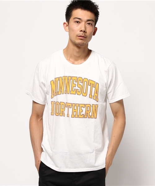 Brentwood(ブレントウッド)の「CREW NECKVintage-Style print S/S クルーネック ビンテージ風プリントTシャツ(Tシャツ/カットソー・メンズ・ホワイト系その他5/ホワイト系その他/ホワイト系その他2/ホワイト系その他4/ホワイト系その他3/イエロー・X-SMALL/SMALL/LARGE/MEDIUM)」の3枚目の写真