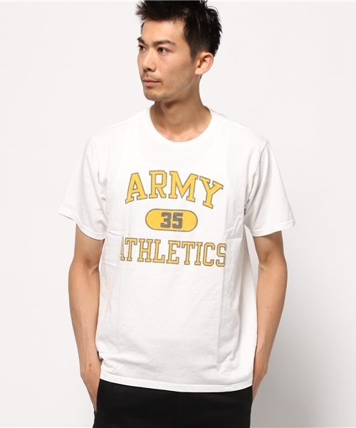 Brentwood(ブレントウッド)の「CREW NECKVintage-Style print S/S クルーネック ビンテージ風プリントTシャツ(Tシャツ/カットソー・メンズ・ホワイト系その他5/ホワイト系その他/ホワイト系その他2/ホワイト系その他4/ホワイト系その他3/イエロー・X-SMALL/SMALL/LARGE/MEDIUM)」の5枚目の写真