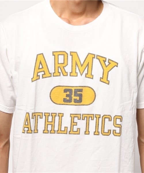 Brentwood(ブレントウッド)の「CREW NECKVintage-Style print S/S クルーネック ビンテージ風プリントTシャツ(Tシャツ/カットソー・メンズ・ホワイト系その他5/ホワイト系その他/ホワイト系その他2/ホワイト系その他4/ホワイト系その他3/イエロー・X-SMALL/SMALL/LARGE/MEDIUM)」の10枚目の写真