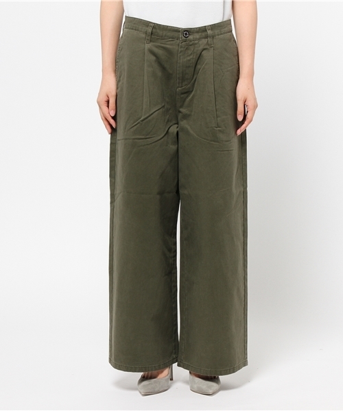 GUILD PRIME（ギルドプライム）の「【GUILD PRIME】WOMENS ミリタリーワイドパンツ（その他パンツ・レディース・グリーン・36/34）」の2枚目の写真