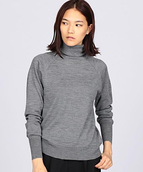 EN ROUTE（アンルート）の「ENR 14Gタートルネックニット◆（ニット/セーター・レディース・オフホワイト/グレー/イエロー/ブラック/オレンジ/ダークグリーン・FREE）」の4枚目の写真