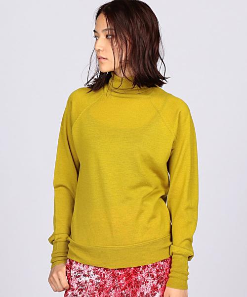 EN ROUTE（アンルート）の「ENR 14Gタートルネックニット◆（ニット/セーター・レディース・オフホワイト/グレー/イエロー/ブラック/オレンジ/ダークグリーン・FREE）」の6枚目の写真