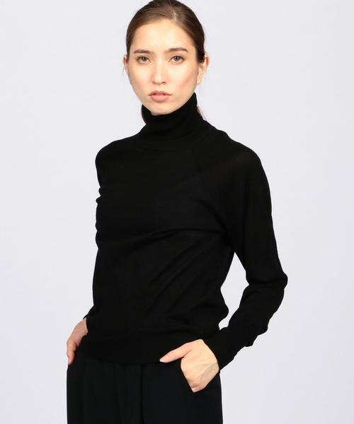 EN ROUTE（アンルート）の「ENR 14Gタートルネックニット◆（ニット/セーター・レディース・オフホワイト/グレー/イエロー/ブラック/オレンジ/ダークグリーン・FREE）」の3枚目の写真