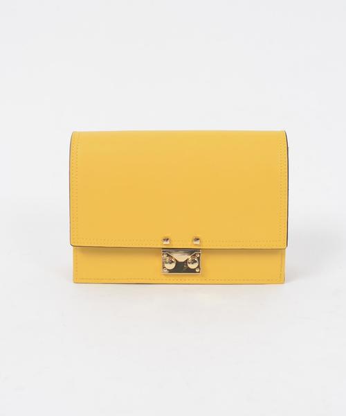 SHIPS（シップス）の「Carol J.:スクエアポシェット◇（ショルダーバッグ・レディース・ライトブルー/イエロー/ブラック・ONE SIZE）」の9枚目の写真