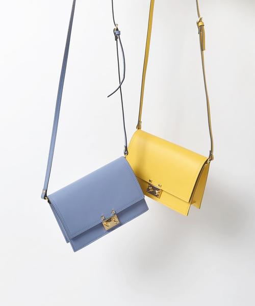 SHIPS（シップス）の「Carol J.:スクエアポシェット◇（ショルダーバッグ・レディース・ライトブルー/イエロー/ブラック・ONE SIZE）」の14枚目の写真