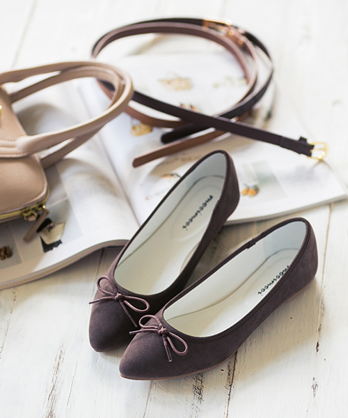 mooimooi（モーイモーイ）の「ポインテッドトゥ バレエシューズ（バレエシューズ・レディース・ブラック系その他/グレー/ライトグレー/レッド/ホワイト/ベージュ系その他/ネイビー/ブラック/レッド系その他/オリーブ/ダークベージュ/ダークブラウン/ブラック系その他2/レッド系その他2/マスタード/ピンクベージュ/ブルー系その他/ピンク系その他/ラベンダー/ミント・24.0cm/22.5cm/25.0cm/22.0cm/23.0cm/23.5cm/24.5cm/26.0cm/25.5cm/21.5cm）」の8枚目の写真