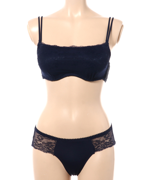 tu-hacci(ツーハッチ)の「サイドホックレースブラ&ショーツ(ブラ&ショーツ・レディース・ネイビー/ホワイト/ピンク・D75/D70/D80/B80/C80/B70/B85/B65/A70/A75/C75/C65/D65/C70/B75)」の17枚目の写真