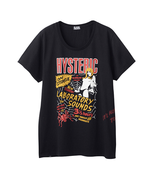 HYSTERIC GLAMOUR（ヒステリックグラマー）の「LAB SOUNDS プリント ビッグTシャツ（Tシャツ/カットソー・レディース・ホワイト/レッド/ブラック・FREE）」の8枚目の写真