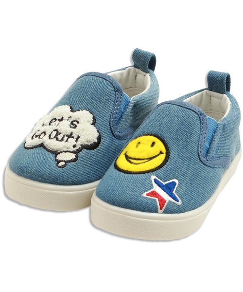 BREEZE（ブリーズ）の「ワッペンスリッポン（スリッポン・キッズ・グリーン/インディゴブルー/オレンジ・13/16/19/18/15 /14/17）」の3枚目の写真