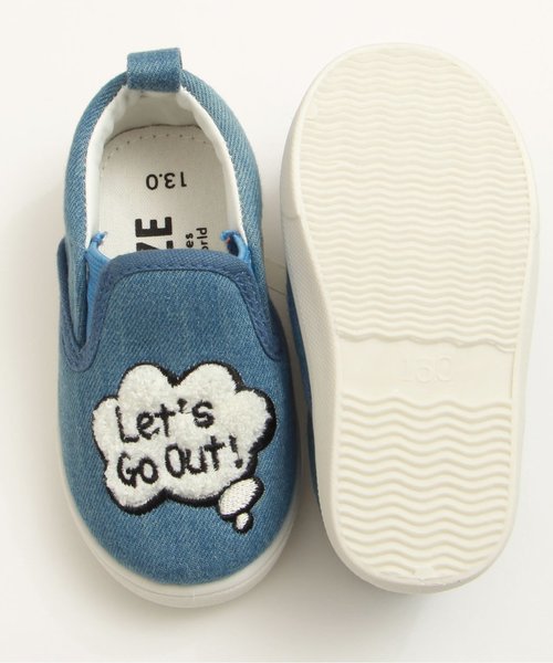 BREEZE（ブリーズ）の「ワッペンスリッポン（スリッポン・キッズ・グリーン/インディゴブルー/オレンジ・13/16/19/18/15 /14/17）」の10枚目の写真
