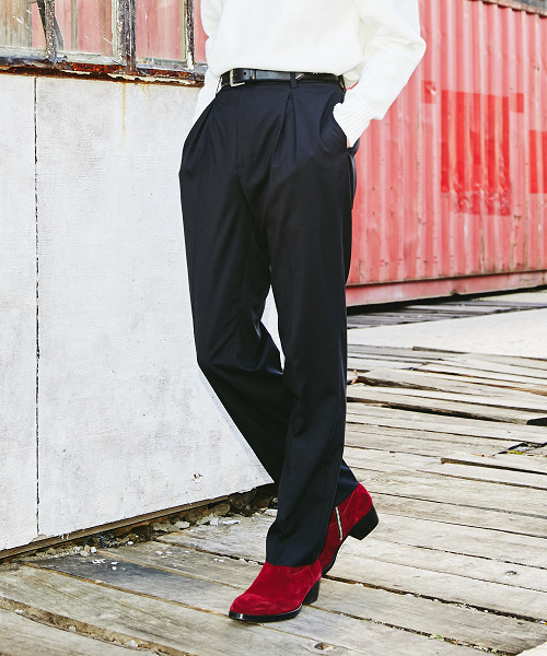 HYSTERIC GLAMOUR（ヒステリックグラマー）の「Sウエポン1タックPT（その他パンツ・メンズ・ベージュ/ブラック・SMALL/MEDIUM/LARGE）」の2枚目の写真