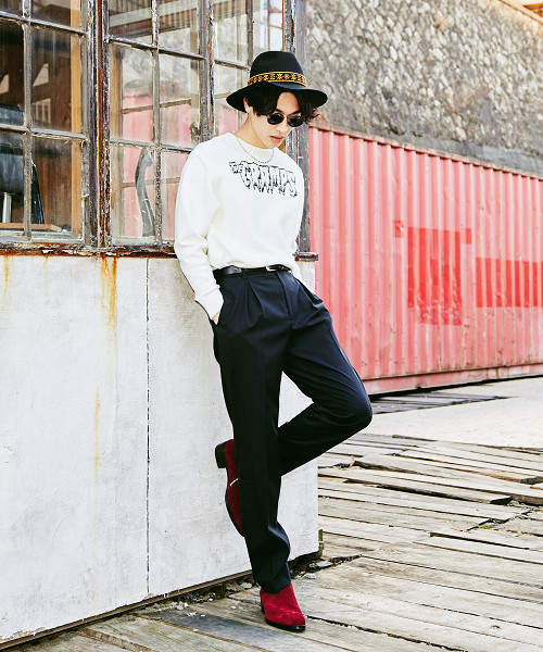 HYSTERIC GLAMOUR（ヒステリックグラマー）の「Sウエポン1タックPT（その他パンツ・メンズ・ベージュ/ブラック・SMALL/MEDIUM/LARGE）」の9枚目の写真