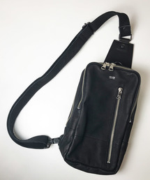 デニム・レザー・ボディバッグ / Denim Leather Body Bag / DECADE (No-00998)