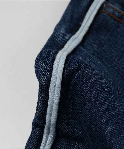 WEGO（ウィゴー）の「WEGO/ラインスリムデニムパンツ（デニムパンツ・メンズ・ブラック/インディゴブルー・MEDIUM/LARGE）」の12枚目の写真