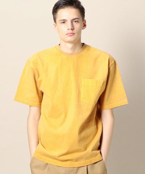 CAMBER（キャンバー）の「＜CAMBER＞ PIGMENT DYED T-shirt/Tシャツ ◆（Tシャツ/カットソー・メンズ・ブラック/イエロー/オリーブ/ネイビー・LARGE/X-LARGE）」の4枚目の写真