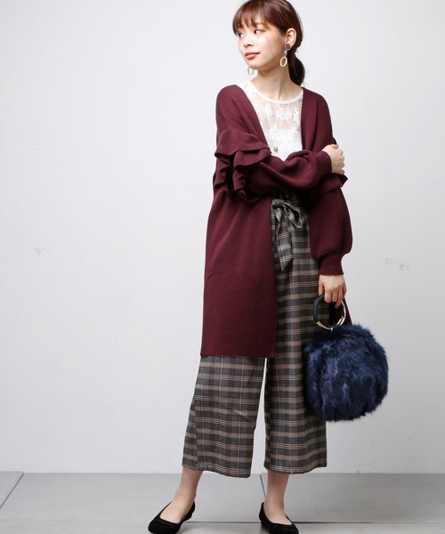 natural couture(ナチュラルクチュール)の「チェック柄ガウチョ(その他パンツ・レディース・その他1/その他2/その他4/その他3・FREE)」の5枚目の写真