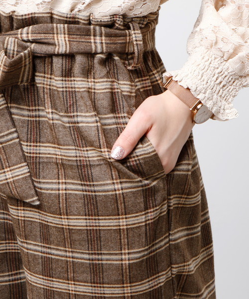 natural couture(ナチュラルクチュール)の「チェック柄ガウチョ(その他パンツ・レディース・その他1/その他2/その他4/その他3・FREE)」の9枚目の写真