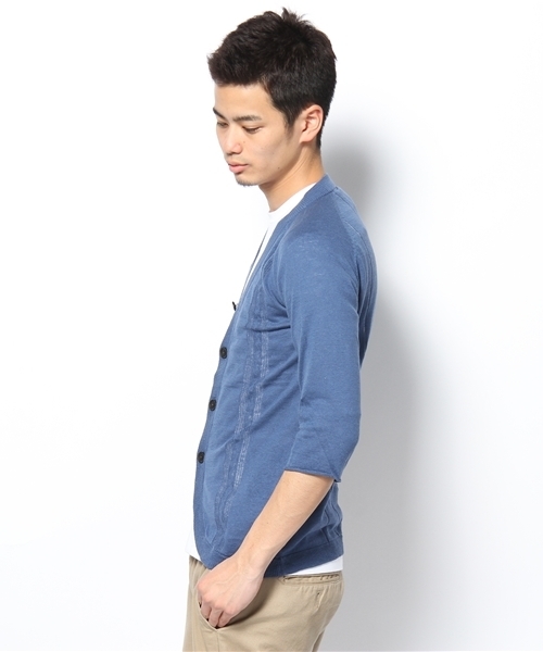 NANO universe(ナノユニバース)の「RAGLAN KNIT カーディガン(ニット/セーター・メンズ・ブラック/グレー/ネイビー・38/40)」の4枚目の写真