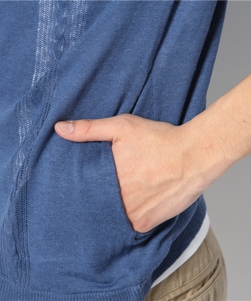 NANO universe(ナノユニバース)の「RAGLAN KNIT カーディガン(ニット/セーター・メンズ・ブラック/グレー/ネイビー・38/40)」の8枚目の写真