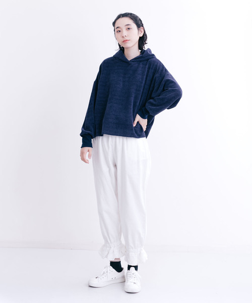 MERLOT（メルロー）の「裾フリルパンツ7306（その他パンツ・レディース・ブラック/ベージュ/オフホワイト・FREE）」の9枚目の写真