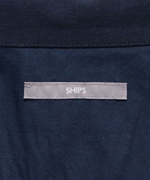 SHIPS(シップス)の「SU: コットン/リネン BDU 7スリーブシャツ(シャツ/ブラウス・メンズ・ブルー/ネイビー/オリーブ・LARGE/MEDIUM/SMALL/X-LARGE)」の10枚目の写真