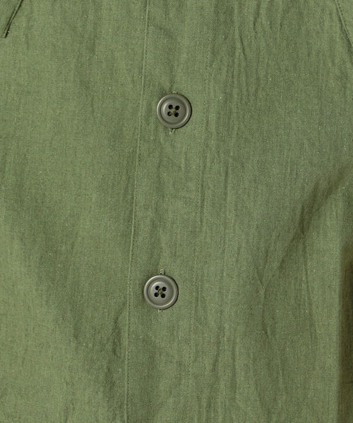 SHIPS(シップス)の「SU: コットン/リネン BDU 7スリーブシャツ(シャツ/ブラウス・メンズ・ブルー/ネイビー/オリーブ・LARGE/MEDIUM/SMALL/X-LARGE)」の11枚目の写真
