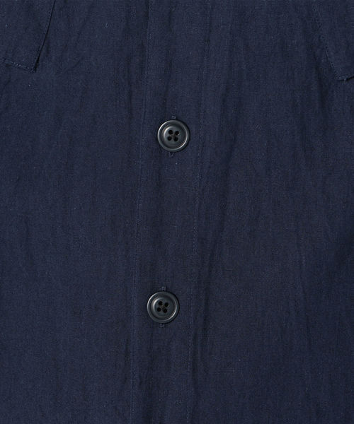 SHIPS(シップス)の「SU: コットン/リネン BDU 7スリーブシャツ(シャツ/ブラウス・メンズ・ブルー/ネイビー/オリーブ・LARGE/MEDIUM/SMALL/X-LARGE)」の13枚目の写真