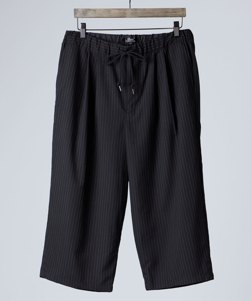 MONO-MART（モノマート）の「ストレッチT/Rワイドクロップドパンツ（その他パンツ・メンズ・チャコールグレー/ブラック/ネイビー/グレー/ストライプ・LL/M/L）」の6枚目の写真