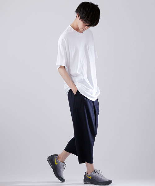 MONO-MART（モノマート）の「ストレッチT/Rワイドクロップドパンツ（その他パンツ・メンズ・チャコールグレー/ブラック/ネイビー/グレー/ストライプ・LL/M/L）」の16枚目の写真