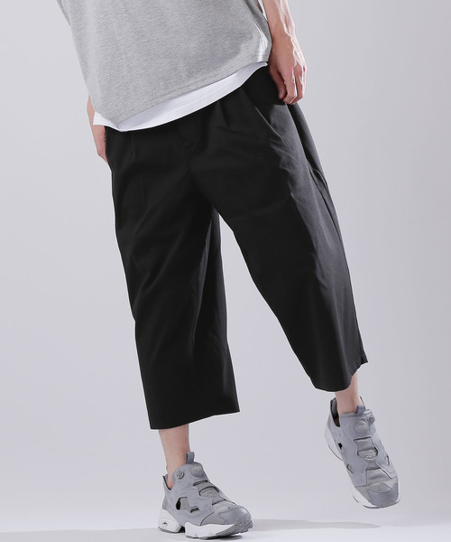 MONO-MART（モノマート）の「ストレッチT/Rワイドクロップドパンツ（その他パンツ・メンズ・チャコールグレー/ブラック/ネイビー/グレー/ストライプ・LL/M/L）」の18枚目の写真