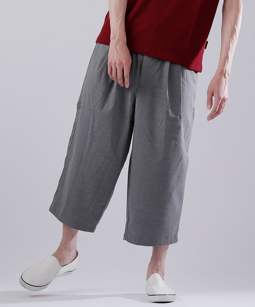 MONO-MART（モノマート）の「ストレッチT/Rワイドクロップドパンツ（その他パンツ・メンズ・チャコールグレー/ブラック/ネイビー/グレー/ストライプ・LL/M/L）」の20枚目の写真