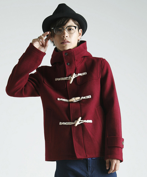 WEGO(ウィゴー)の「WEGO/メルトンダッフルコート(ダッフルコート・メンズ・ブルー/ネイビー/イエロー/キャメル/ワイン・SMALL/MEDIUM/LARGE/X-LARGE)」の13枚目の写真