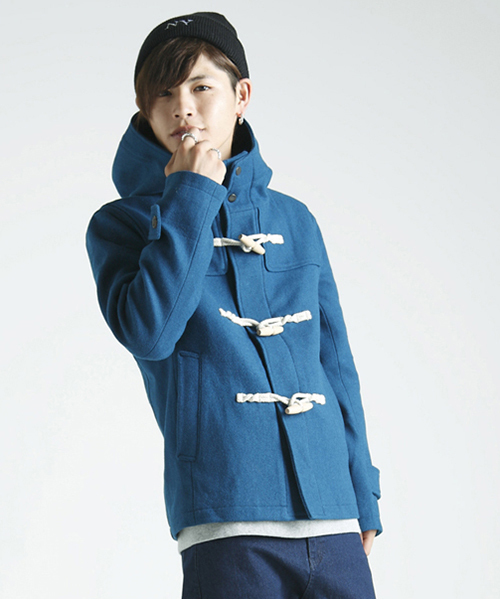 WEGO(ウィゴー)の「WEGO/メルトンダッフルコート(ダッフルコート・メンズ・ブルー/ネイビー/イエロー/キャメル/ワイン・SMALL/MEDIUM/LARGE/X-LARGE)」の14枚目の写真