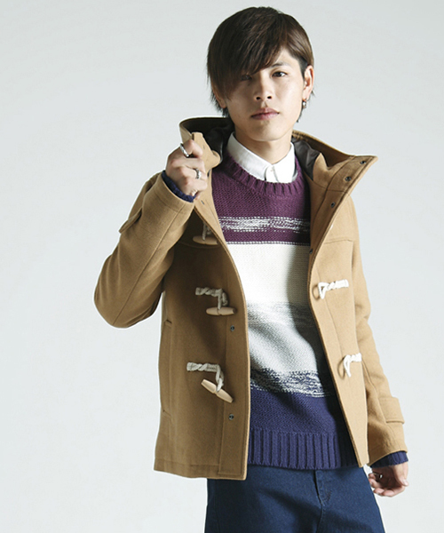 WEGO(ウィゴー)の「WEGO/メルトンダッフルコート(ダッフルコート・メンズ・ブルー/ネイビー/イエロー/キャメル/ワイン・SMALL/MEDIUM/LARGE/X-LARGE)」の15枚目の写真