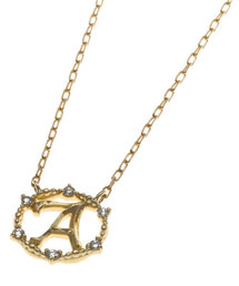 agete（アガット）の「K14イニシャルネックレス（10133116067