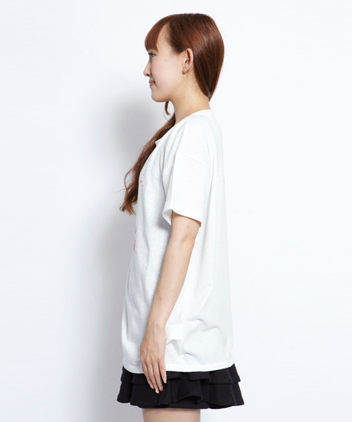 MILKFED.(ミルクフェド)の「BIG TEE DROPPED ICE(Tシャツ/カットソー・レディース・ホワイト/ライトパープル/ネイビー・ONE SIZE)」の7枚目の写真